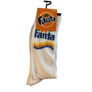 NEW Fanta Orange Soda Novelty Socks
